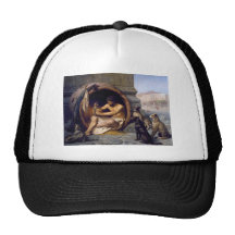Diogenes Surrounded by Dogs - by Jean Leon Gerome Mesh Hat