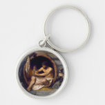 Diogenes Surrounded by Dogs - by Jean Leon Gerome Key Chains