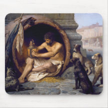 Diogenes Surrounded by Dogs - by Jean Leon Gerome Mouse Pad