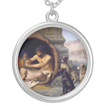 Diogenes Surrounded by Dogs - by Jean Leon Gerome Jewelry