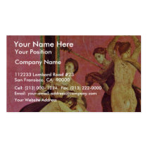 Dionysiac Frieze With Whipped Girls And Bacchante Business Cards