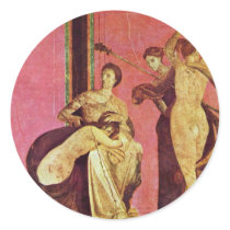 Dionysiac Frieze With Whipped Girls And Bacchante Sticker