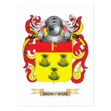 Dionysius Coat of Arms Postcard