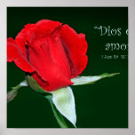 Dios es amor (Cartel de 1 Juan 4:8) posters
