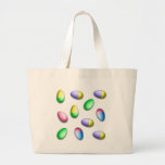 Dip Dyed Easter Eggs Canvas Bag