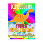 Diplodocus 500 Power Super Dino Points for You! Postcards