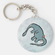 Diplodocus on a chair keychain