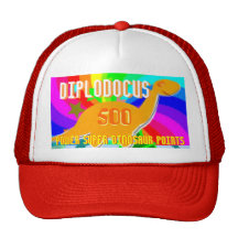 Diplodocus Power Super Dinosaur 500 Points Cap Trucker Hats
