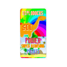 Diplodocus Power Super Dinosaur 500 Points Labels