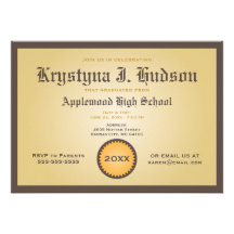 Diploma - Degree Graduation Party Invitation