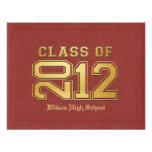Diploma Themed Class of 2012 Graduation Invitation