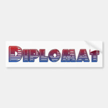 Diplomat Bumper Sticker
