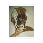 Dipressed old man stretched canvas print