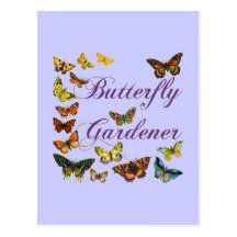 Dire de jardinier de papillon cartes postales