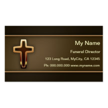 Directeur des pompes funèbres cartes de visite professionnelles