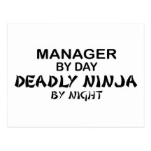 Directeur Ninja mortel par nuit Carte Postale