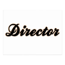Director Baseball Style Postcards