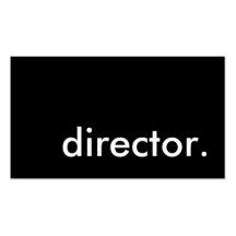 director. business card template