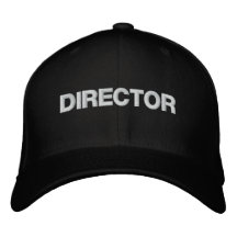 DIRECTOR EMBROIDERED BASEBALL CAP