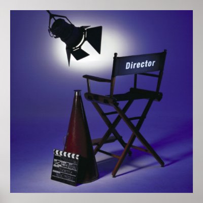 Director's Slate, Chair & Stage Light 2 by VoxPhotography