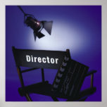 Director's Slate, Chair & Stage Light Print