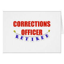 DIRIGEANT DE CORRECTIONS RETRAITÉ CARTES DE VŒUX