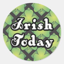 D'Irlandais autocollants de St Patty aujourd'hui