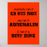 Dirt Bike Adrenalin Motocross Poster