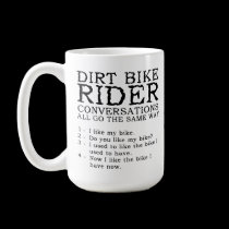 Dirt Bike Conversations Funny Motocross Mug mugs