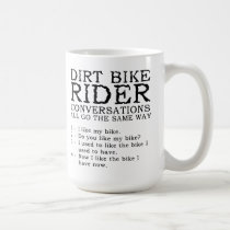 Dirt Bike Conversations Funny Motocross Mug mugs
