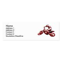 Dirt Bike Motocross Profile Card Business Cards