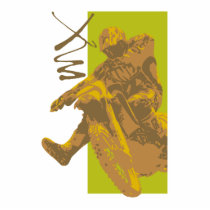 dirt bike mud vector illustration acrylic cut out