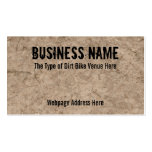 Dirt Bike Venue Custom Business Cards