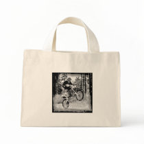 Dirt bike wheeling in the woods bag