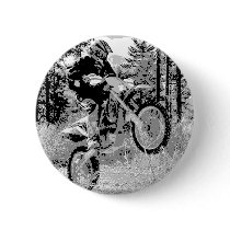 Dirt bike wheeling in the woods button