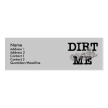Dirt Me Motocross Dirt Bike Profile Card Business Cards