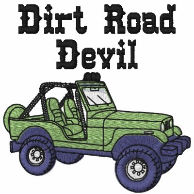 Dirt Road Devil Auto Embroidered Shirt by fathersdaytshirts