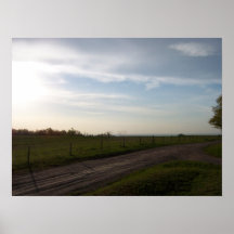 Dirt Road in Sunlight Print