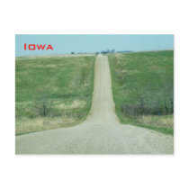 Dirt road - rural Iowa Post Card