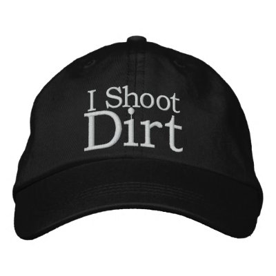 Dirt Sports Photography Hat Embroidered Baseball Cap by phillipcain