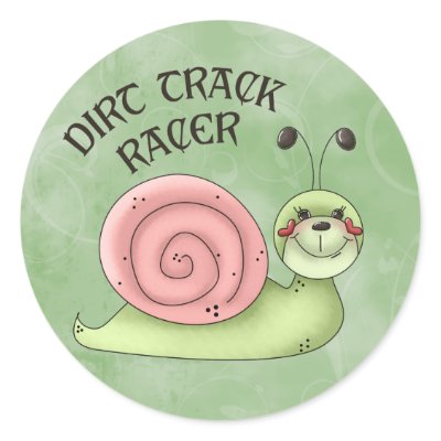 Dirt Track Racer Stickers by CuteArt