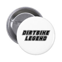 Dirtbike Legend Pinback Button