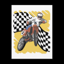 Dirtbike Racing postcards