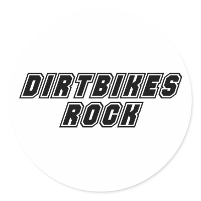 Dirtbikes Rock Sticker by dustin1175
