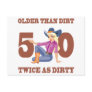 Dirty 50th Birthday Gag Gift Post Cards
