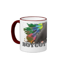 Dirty Border Ringer Mug
