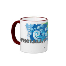 Dirty Border Ringer Mug