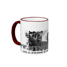 Dirty Border Ringer Mug