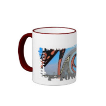 Dirty Border Ringer Mug