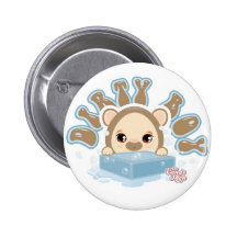 DIRTY BOY BEAR, CAndyshop Logo Pin